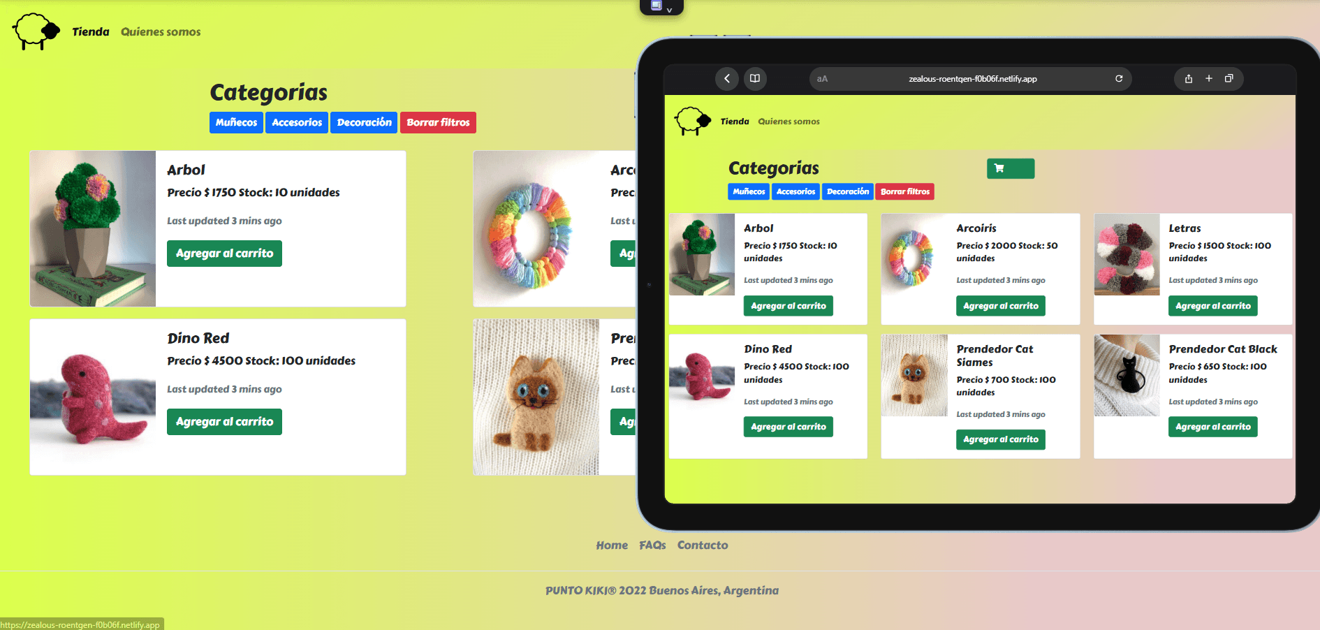 Tienda Punto Kiki en React.js
